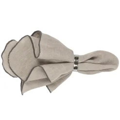 Best Broste Copenhagen Gracie linen napkins, Beige