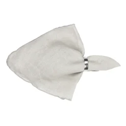 Linen & Cotton Napkins^Broste Copenhagen Gracie linen napkins, off-white BeigeWhite