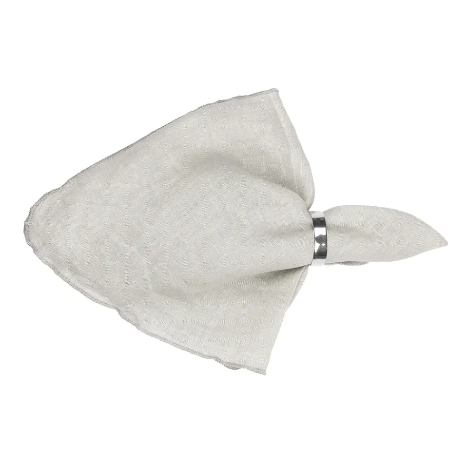 Linen & Cotton Napkins^Broste Copenhagen Gracie linen napkins, off-white BeigeWhite