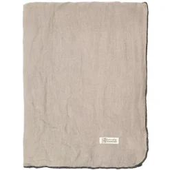 Tablecloths^Broste Copenhagen Gracie tablecloth 160x300 cm Eco, Simply taupe Beige