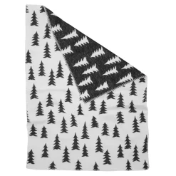 Baby Blankets|Cotton Blankets & Throws^Fine Little Day Gran brushed cotton kids blanket, white-black BlackWhite