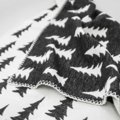 Baby Blankets|Cotton Blankets & Throws^Fine Little Day Gran brushed cotton kids blanket, white-black BlackWhite