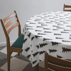 Fabric By The Metre|Christmas Fabrics^Fine Little Day Gran oilcloth, black-white BlackWhite