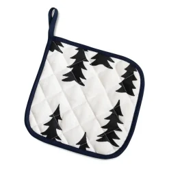Oven Mitts, Gloves & Pot Holders^Fine Little Day Gran quilted oven mitt 21x21 cm, White-black BlackWhite