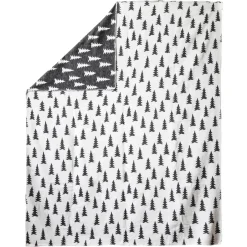 Fine Little Day Gran woven blanket 140x180 cm, black and White