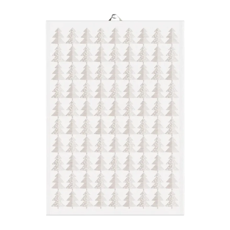 Christmas Hand & Tea Towels^Ekelund Linneväveri Granar kitchen towel, 50x70 cm White