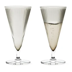 Champagne Glasses^Rosendahl Grand Cru Nouveau champagne glass 20 cl 2-pack, Smoke Grey