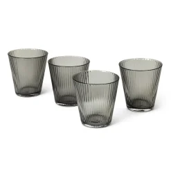 Drinking Glasses & Tumblers^Rosendahl Grand Cru Nouveau water glass 26 cl 4-pack, Smoke GreyBlackTransparent