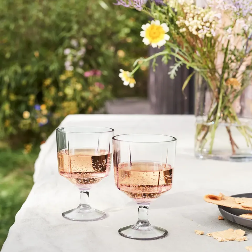 Plastic Glasses|Drinking Glasses & Tumblers^Rosendahl Grand Cru outdoor glass 26 cl 2-pack, Clear Transparent