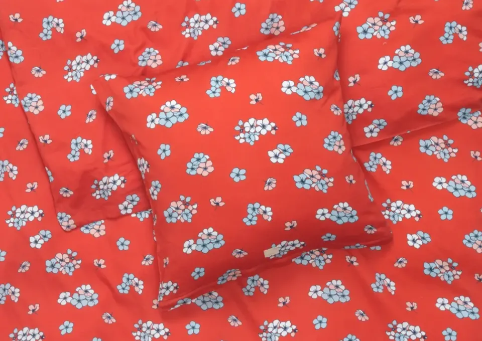 Clearance Juna Grand Pleasantly bedding set 220x220 cm, Chili Red