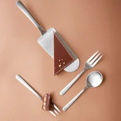 Online Kay Bojesen Grand Prix cake slice 22.5 cm, Matte steel Silver-coloured