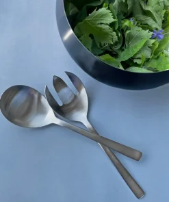 Best Kay Bojesen Grand Prix salad cutlery 18.5 cm 2 pieces, Polished steel Silver-coloured