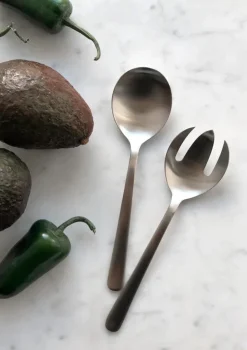 Clearance Kay Bojesen Grand Prix servering spoon 18.5 cm, Matte steel Silver-coloured