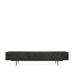Ethnicraft Graphic media cabinet, 242 cm Black