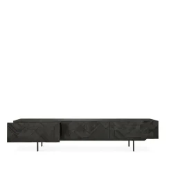 Ethnicraft Graphic media cabinet, 242 cm Black