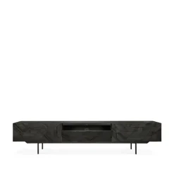 Ethnicraft Graphic media cabinet, 242 cm Black