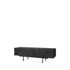 T.V & Media Units|T.V & Media Units^Ethnicraft Graphic media cabinet, 162 cm Black