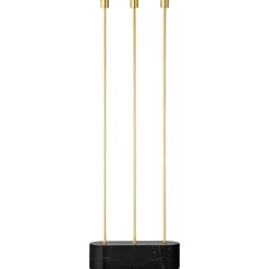 Candle Holders^AYTM Grasil floor candle sticks, black-gold Gold-coloured