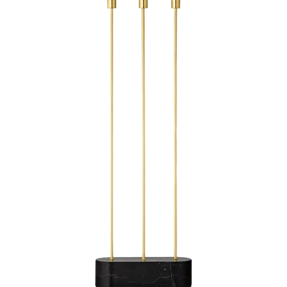 Candle Holders^AYTM Grasil floor candle sticks, black-gold Gold-coloured