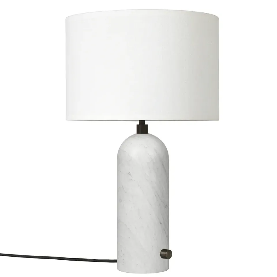 Discount GUBI Gravity S table lamp, marble- White