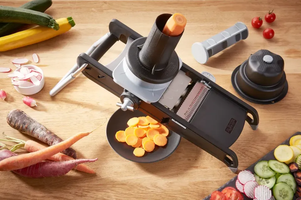 Clearance De Buyer Gravity slicing kit accessories mandoline, Black