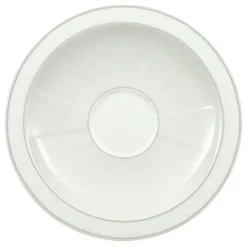 Tea & Coffee Saucers^Villeroy & Boch Gray Pearl saucer, 33.5 cm White