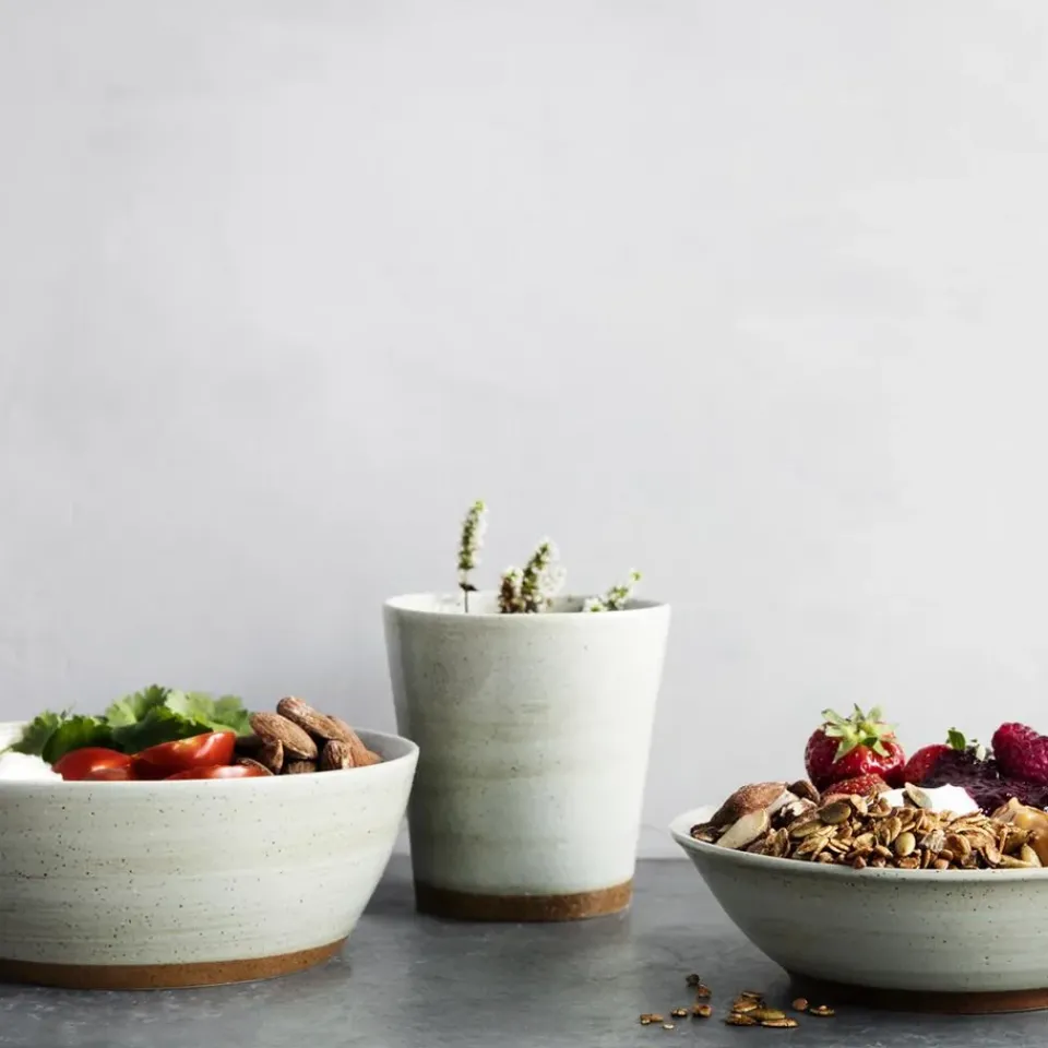 Outlet Broste Copenhagen Grød bowl, Ø 16 cm White