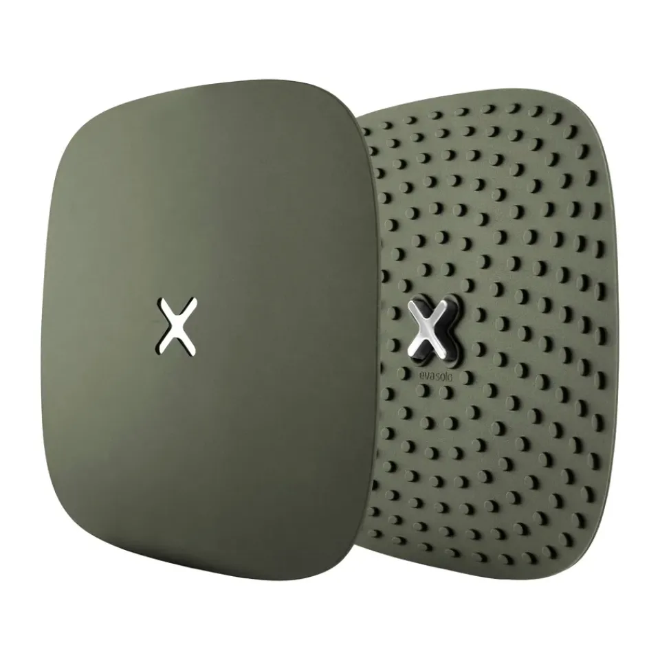 Oven Mitts, Gloves & Pot Holders^Eva Solo Tool pot holders with hook 18x18 cm 2-pack, Green