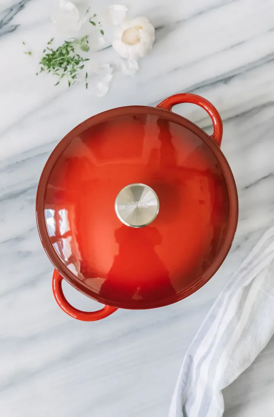 Cast Iron Casserole Pots^Dorre Gretl casserole dish emalj 4 L, Red