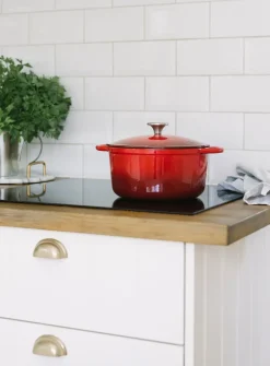 Cast Iron Casserole Pots^Dorre Gretl casserole dish emalj 4 L, Red