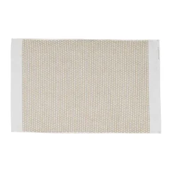 Bath Mats^Mette Ditmer Grid bathroom rug 50x80 cm, Sand-off white BeigeWhite