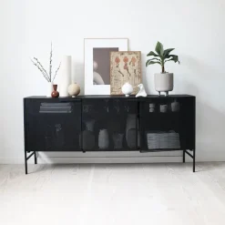 Dressers & Sideboards|Dressers & Sideboards^Kristina Dam Studio Grid side table, Black