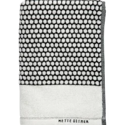 Online Mette Ditmer Grid towel 70x140 cm, -off white Black