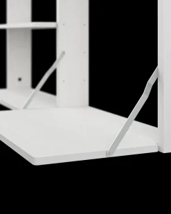 Desks^Massproductions Gridlock - M1-A4-0-D shelf with writing table, stained Ash White
