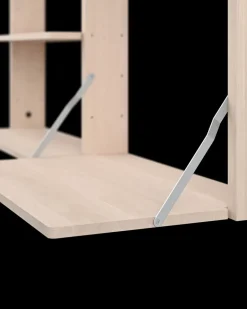 New Massproductions Gridlock - M1-A4-0-D shelf with writing table, Natural Ash Beige