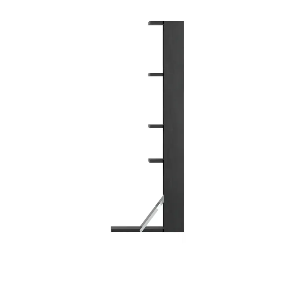 Clearance Massproductions Gridlock - M1-A4-0-D shelf with writing table, stained Ash Black