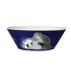 New Moomin Arabia Groke moomin bowl, Blue