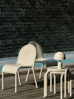 Seating|Balcony Furniture^Tom Dixon Groove chair, Putty Beige