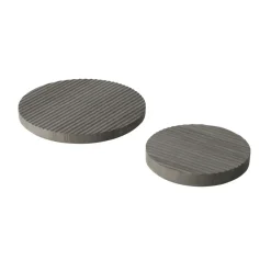 Trivets^Muuto Groove coaster marble, small Grey