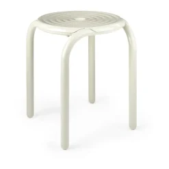 Discount Tom Dixon Groove stool 45 cm, Putty Beige