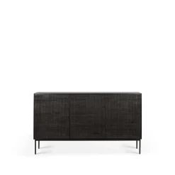 Dressers & Sideboards|Dressers & Sideboards^Ethnicraft Grooves sideboard, 3 doors Black