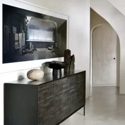Dressers & Sideboards|Dressers & Sideboards^Ethnicraft Grooves sideboard, 3 doors Black