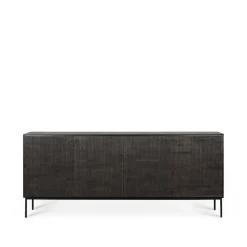 Dressers & Sideboards|Dressers & Sideboards^Ethnicraft Grooves sideboard, 4 doors Black