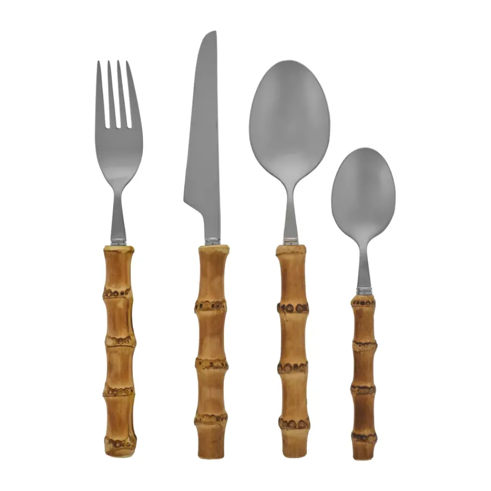 Clearance Scandi Living Grove cutlery set, 16 parts Brown