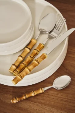 Clearance Scandi Living Grove cutlery set, 16 parts Brown