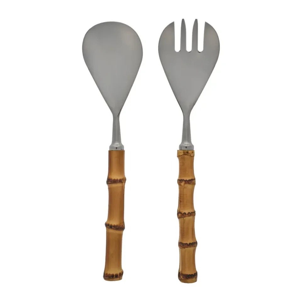 Salad Servers^Scandi Living Grove salad servers, 2 parts Brown