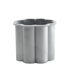 Garden Details & Accessories^Byarums bruk Gråsippa plant pot, Aluminum sand-casted, no. 2 Ø41 cm Silver-coloured