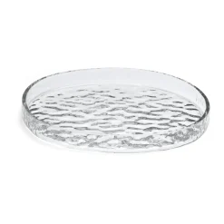 Discount Cooee Design Gry platter decorative tray Ø28 cm, Clear Transparent