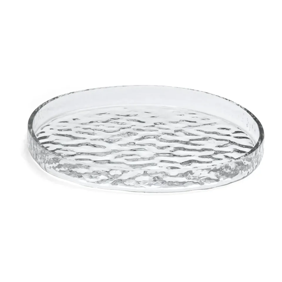 Discount Cooee Design Gry platter decorative tray Ø28 cm, Clear Transparent