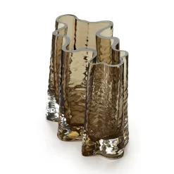 Vases^Cooee Design Gry wide vase 19 cm, Cognac Brown